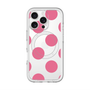 スリムプロテクションプレミアムケース with MagSafe［ シンプルドット - Pink ］