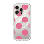 スリムプロテクションプレミアムケース with MagSafe［ シンプルドット - Pink ］