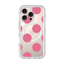 スリムプロテクションプレミアムケース with MagSafe［ シンプルドット - Pink ］