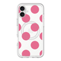 スリムプロテクションプレミアムケース with MagSafe［ シンプルドット - Pink ］