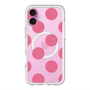 スリムプロテクションプレミアムケース with MagSafe［ シンプルドット - Pink ］