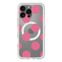 スリムプロテクションプレミアムケース with MagSafe［ シンプルドット - Pink ］
