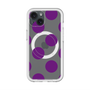 スリムプロテクションプレミアムケース with MagSafe［ シンプルドット - Purple ］