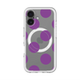 スリムプロテクションプレミアムケース with MagSafe［ シンプルドット - Purple ］
