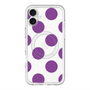 スリムプロテクションプレミアムケース with MagSafe［ シンプルドット - Purple ］