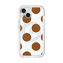 スリムプロテクションプレミアムケース with MagSafe［ シンプルドット - Brown ］