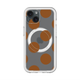スリムプロテクションプレミアムケース with MagSafe［ シンプルドット - Brown ］