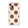 スリムプロテクションプレミアムケース with MagSafe［ シンプルドット - Brown ］