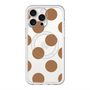 スリムプロテクションプレミアムケース with MagSafe［ シンプルドット - Brown ］