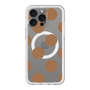 スリムプロテクションプレミアムケース with MagSafe［ シンプルドット - Brown ］