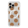 スリムプロテクションプレミアムケース with MagSafe［ シンプルドット - Brown ］