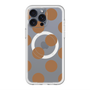 スリムプロテクションプレミアムケース with MagSafe［ シンプルドット - Brown ］