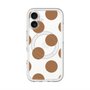 スリムプロテクションプレミアムケース with MagSafe［ シンプルドット - Brown ］