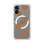 スリムプロテクションプレミアムケース with MagSafe［ シンプルドット - Brown ］