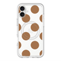 スリムプロテクションプレミアムケース with MagSafe［ シンプルドット - Brown ］