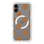 スリムプロテクションプレミアムケース with MagSafe［ シンプルドット - Brown ］