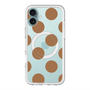 スリムプロテクションプレミアムケース with MagSafe［ シンプルドット - Brown ］