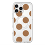 スリムプロテクションプレミアムケース with MagSafe［ シンプルドット - Brown ］