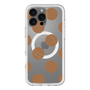 スリムプロテクションプレミアムケース with MagSafe［ シンプルドット - Brown ］