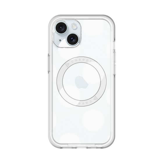 スリムプロテクションプレミアムケース with MagSafe［ シンプルドット - White ］