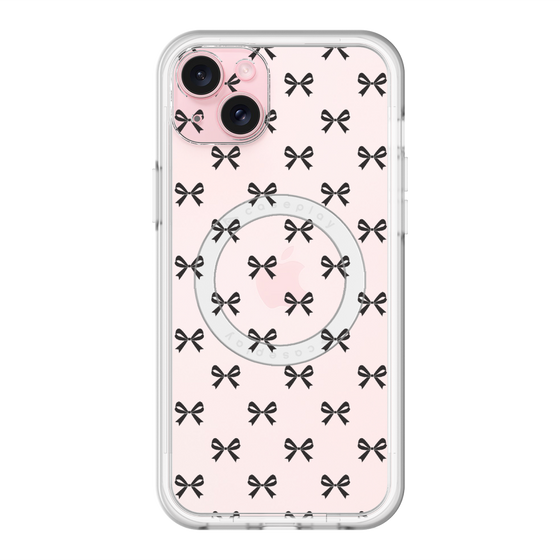スリムプロテクションプレミアムケース with MagSafe［ シンプルリボン ］