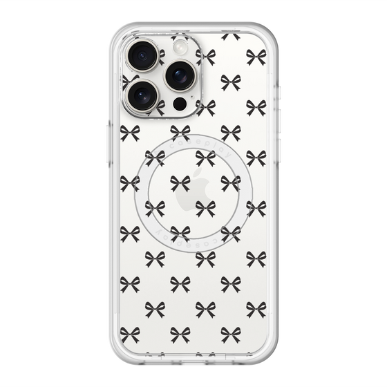 スリムプロテクションプレミアムケース with MagSafe［ シンプルリボン ］