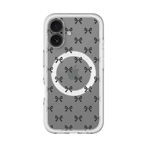 スリムプロテクションプレミアムケース with MagSafe［ シンプルリボン ］