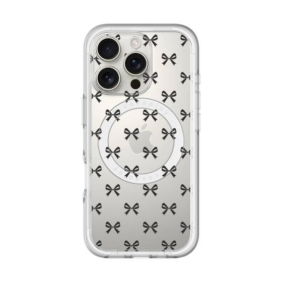 スリムプロテクションプレミアムケース with MagSafe［ シンプルリボン ］