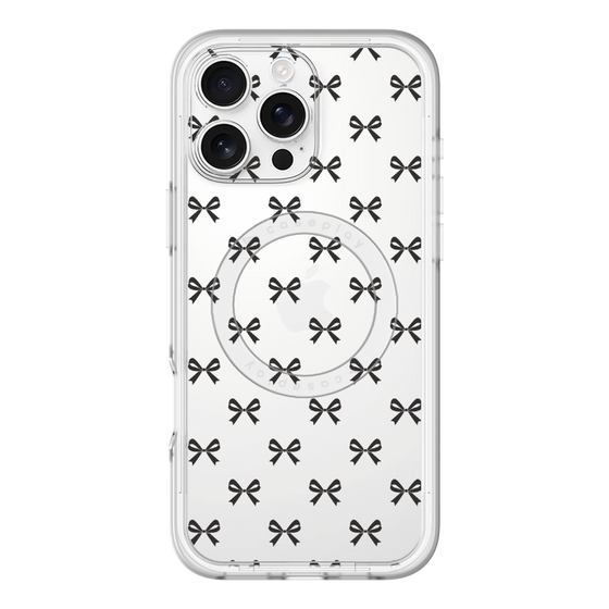 スリムプロテクションプレミアムケース with MagSafe［ シンプルリボン ］