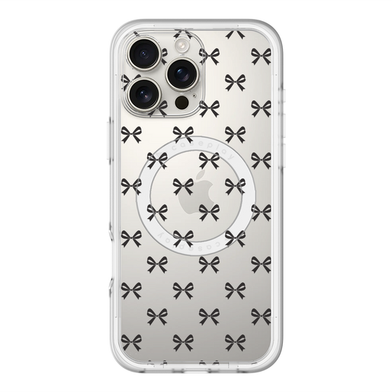 スリムプロテクションプレミアムケース with MagSafe［ シンプルリボン ］