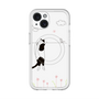 スリムプロテクションプレミアムケース with MagSafe［ 夢中に覗く三毛ねこ ］