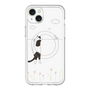 スリムプロテクションプレミアムケース with MagSafe［ 夢中に覗く三毛ねこ ］
