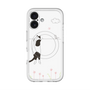 スリムプロテクションプレミアムケース with MagSafe［ 夢中に覗く三毛ねこ ］