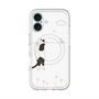 スリムプロテクションプレミアムケース with MagSafe［ 夢中に覗く三毛ねこ ］