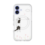 スリムプロテクションプレミアムケース with MagSafe［ 夢中に覗く三毛ねこ ］