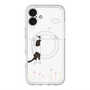 スリムプロテクションプレミアムケース with MagSafe［ 夢中に覗く三毛ねこ ］