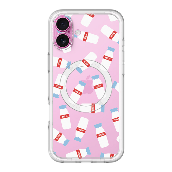 スリムプロテクションプレミアムケース with MagSafe［ おいしいミルク ］