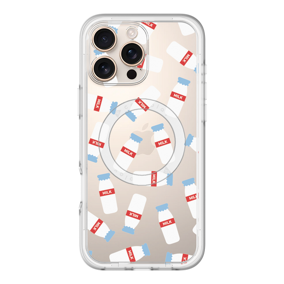 スリムプロテクションプレミアムケース with MagSafe［ おいしいミルク ］