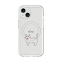 スリムプロテクションプレミアムケース with MagSafe［ 蝶ネクタイねこ - White ］