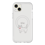 スリムプロテクションプレミアムケース with MagSafe［ 蝶ネクタイねこ - White ］