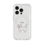 スリムプロテクションプレミアムケース with MagSafe［ 蝶ネクタイねこ - White ］