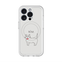 スリムプロテクションプレミアムケース with MagSafe［ 蝶ネクタイねこ - White ］