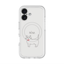 スリムプロテクションプレミアムケース with MagSafe［ 蝶ネクタイねこ - White ］