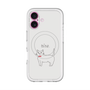 スリムプロテクションプレミアムケース with MagSafe［ 蝶ネクタイねこ - White ］