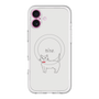 スリムプロテクションプレミアムケース with MagSafe［ 蝶ネクタイねこ - White ］