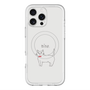 スリムプロテクションプレミアムケース with MagSafe［ 蝶ネクタイねこ - White ］