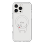 スリムプロテクションプレミアムケース with MagSafe［ 蝶ネクタイねこ - White ］