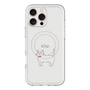 スリムプロテクションプレミアムケース with MagSafe［ 蝶ネクタイねこ - White ］
