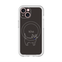 スリムプロテクションプレミアムケース with MagSafe［ 蝶ネクタイねこ - Black ］