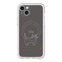 スリムプロテクションプレミアムケース with MagSafe［ 蝶ネクタイねこ - Black ］